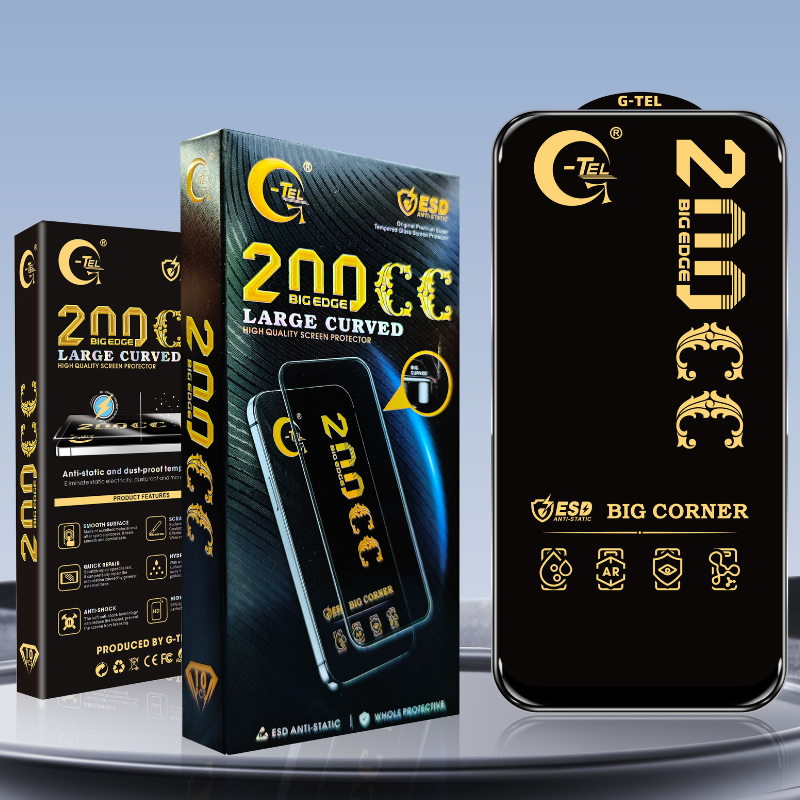 🛡️ Introducing the 200CC Big Corner Edge Screen Protector by G-TEL Glass Factory