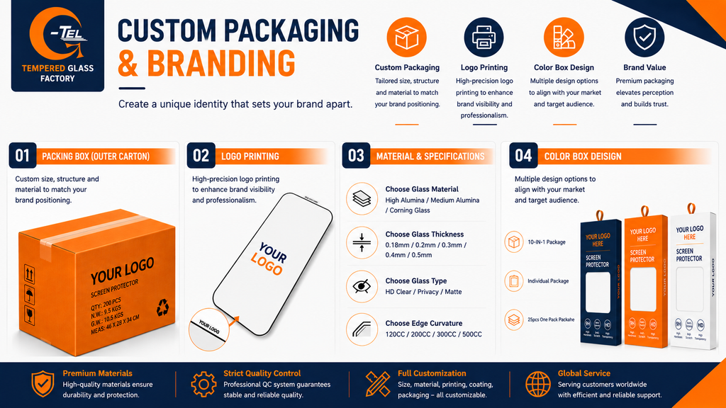 Custom Screen Protector Branding and Packaging Solutions for Global Brands