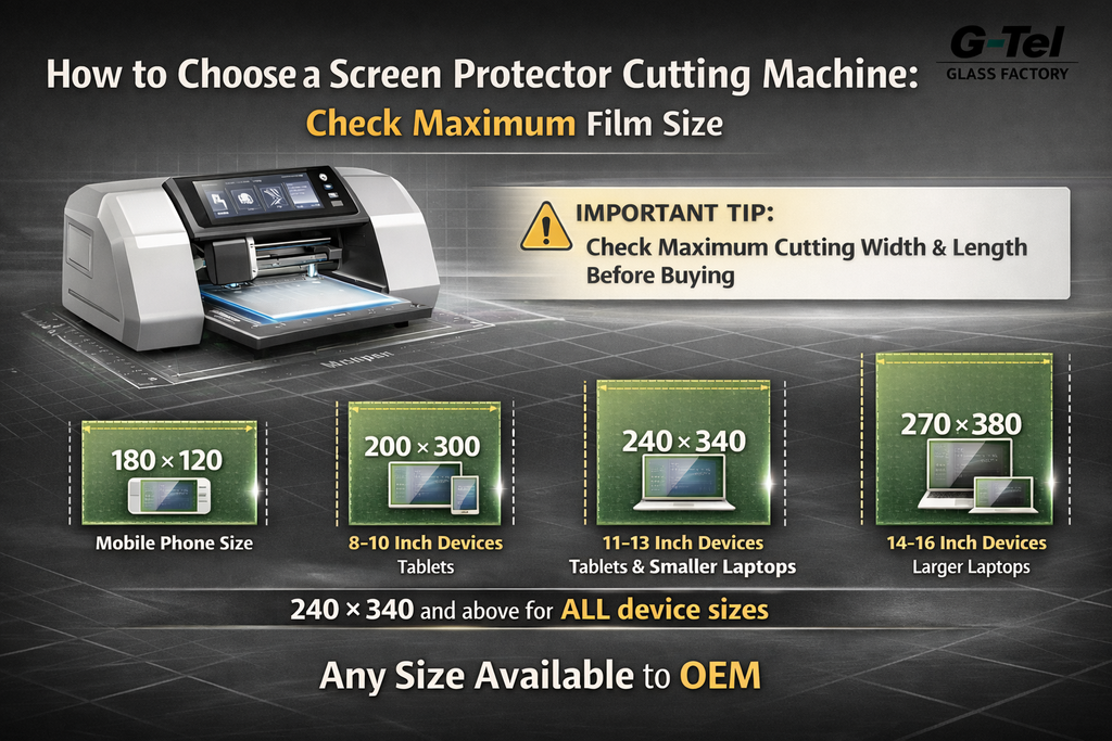 How to Choose a Screen Protector Cutting Machine | Size Guide & OEM Solutions | G-Tel Glass