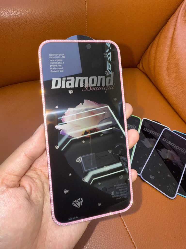 Sparkling Edge Diamond Tempered Glass Screen Protector | G-Tel Glass Factory
