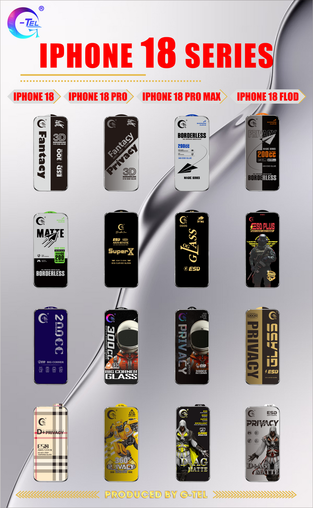 iPhone 18 Series Screen Protector OEM Manufacturer | G-Tel Glass Factory Now Accepts Orders